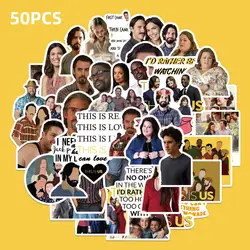 50PCS TV Show This Is Us Season Stickers Waterproof PVC For Graffiti Laptop Luggage Motorcycle Refrigerator Skateboard Toy