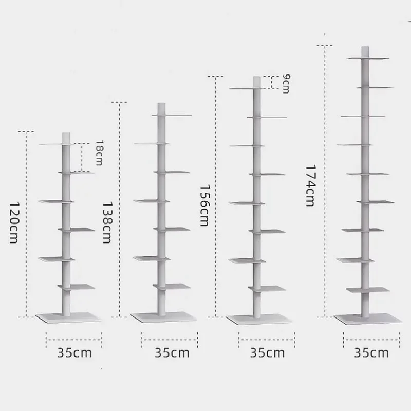 Cylinder Rotating Bookcase Rack Oriental Moveable Luxury Rotating Bookcase Living Room Estanteria Giratoria Libros Home Decor