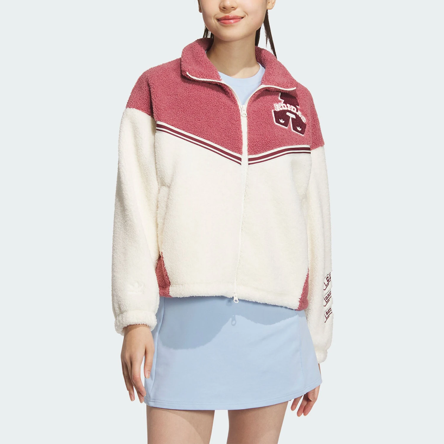 سترة أزياء نسائية من مزيج الصوف الأصلي من أديداس JD6370 #1