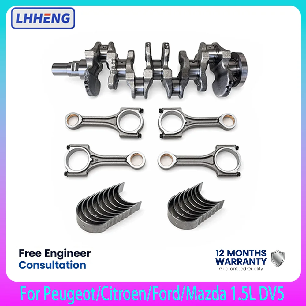Forged Crankshaft Connecting Rod Kit For Peugeot Ford 1.5 HDi TDCi DV5 BlueHDi Diesel 2017-2024 1629031680 9827306980
