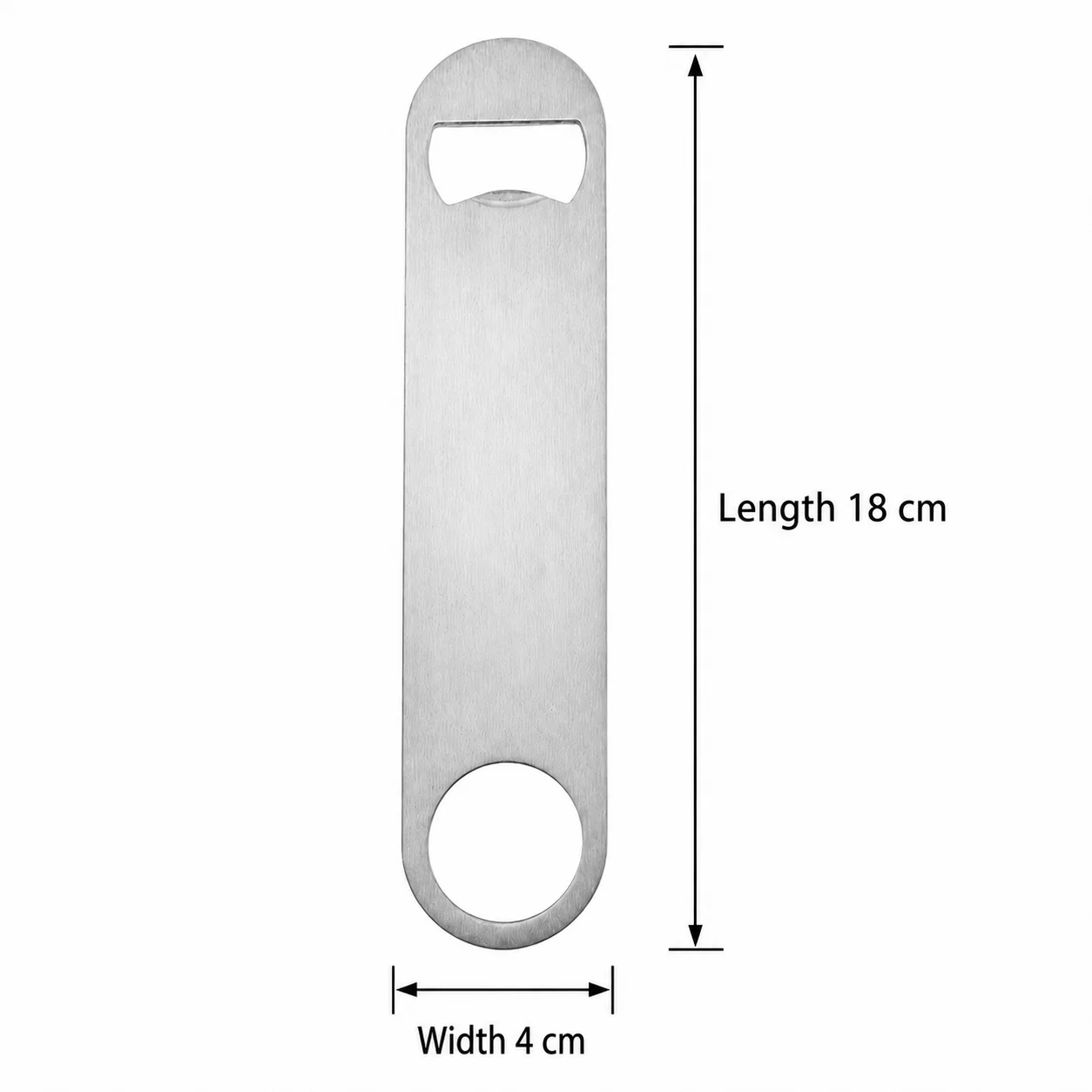 Customized Pattern Logo 18X4Cm Bottle Opener Stainless Steel Beer Opener Creative Bottle Opener Kitchen Utensil Fridge Magnet Portable Bottle Opener
