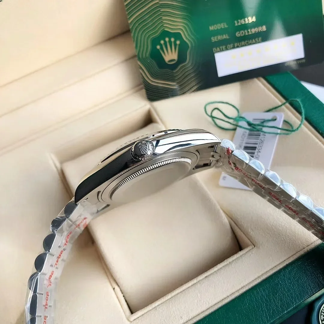 Reloj Mecánico de Lujo de Diseño Rolex Clásico de Alta Calidad para Hombre y Mujer, Reloj de Pulsera