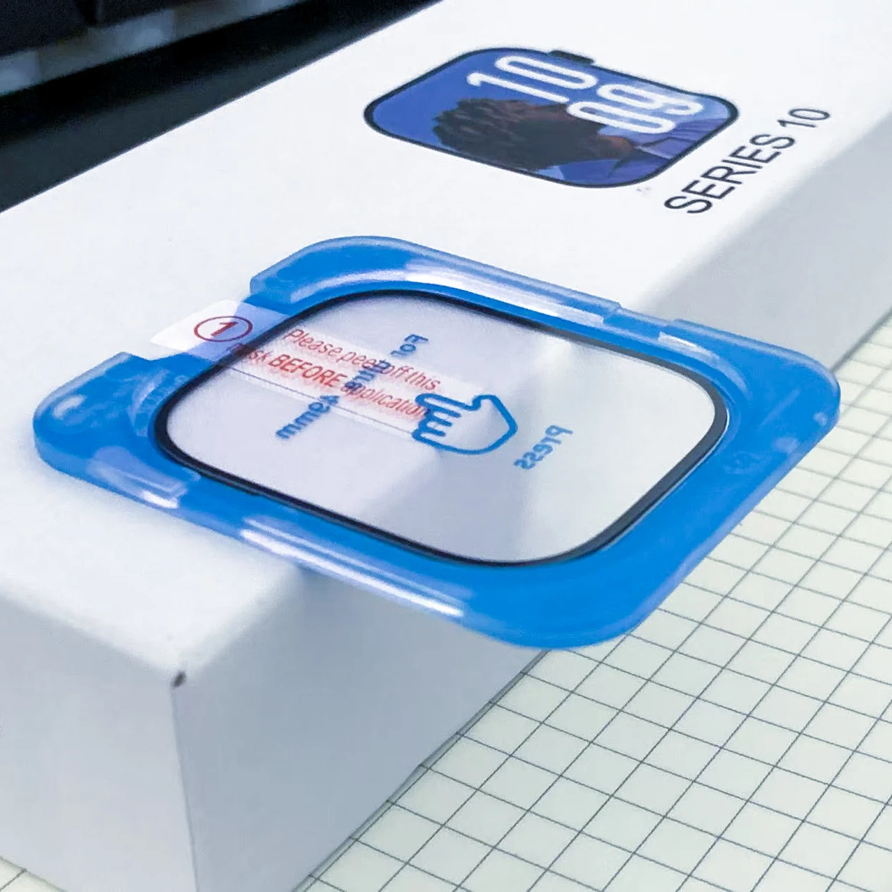 واقي شاشة لساعة أبل الترا 3 49 ملم مقاوم للماء تركيب المحاذاة التلقائية من الزجاج المقسى فيلم كامل iWatch Ultra 2 49 #6