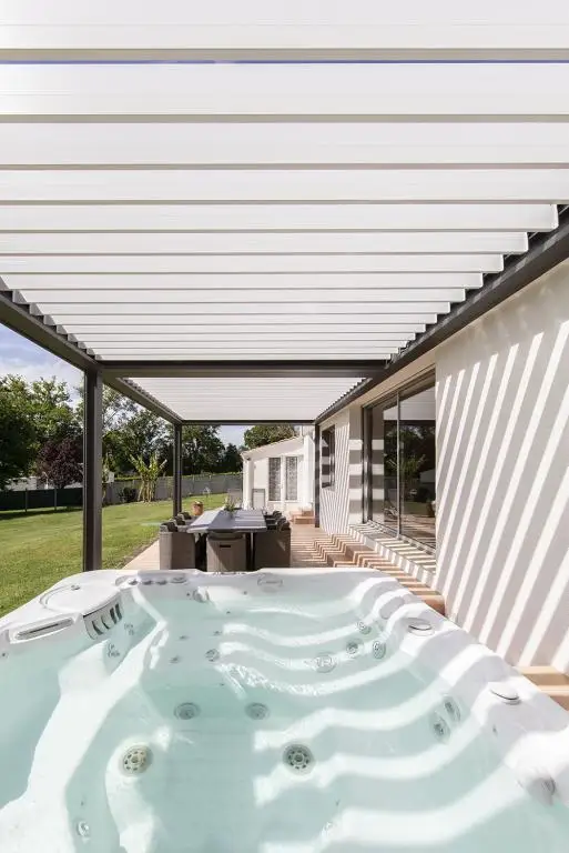 Customized Eco-Friendly Bioclimatic Motorized Retractable Roof Pergolas Canopy Sustainable Sunshade Garden Backyard Gazebo