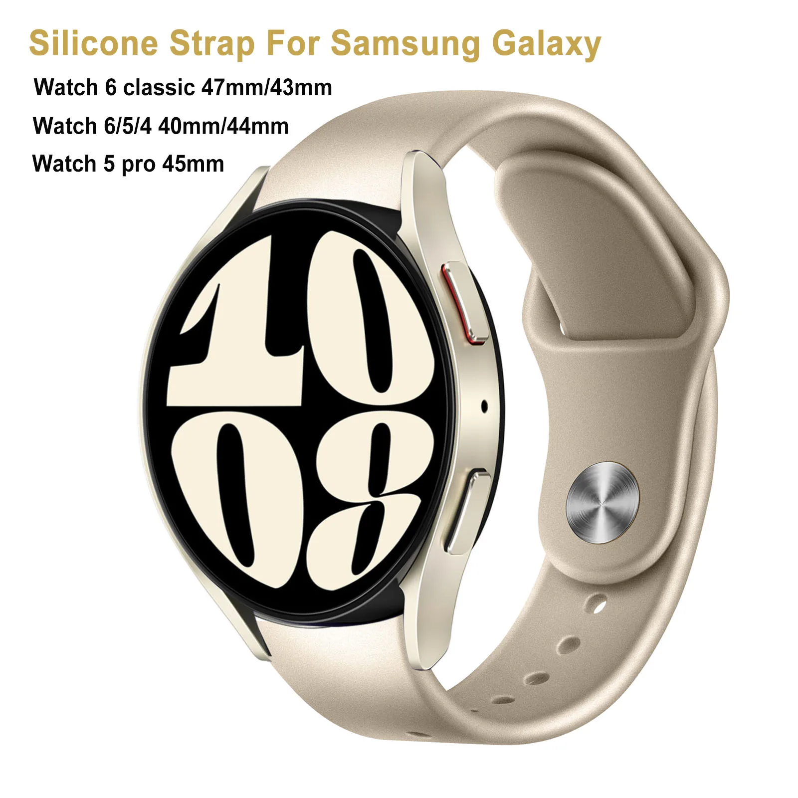 

20 мм/22 мм силиконовый ремешок для Samsung Galaxy watch 6/4/5 pro 45 мм 44 мм 40/Active2 band Huawei GT 2/2e/3 браслет amazfi bip ремешок