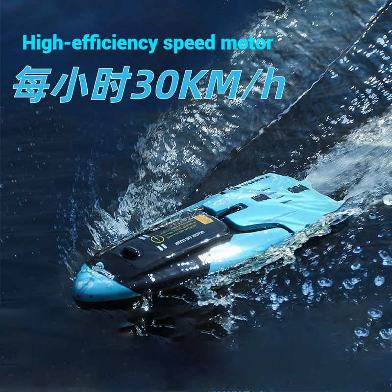 Letnia Nowa Łódź RC Sterowana Pilotem Szybka Motorówka Model Zabawka Wodna Łódź Wiosłowa Podwójna Pompka Wirowy Jet Wyścigowe Zabawki Prezent