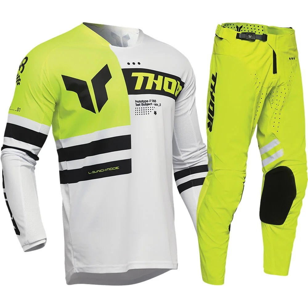 2026 Launchmode Bleach Black / Camo Motorcycle Racing Sports Riding Set Outdoor Sports Long Sleeve Pants Off Road Equipment image 3