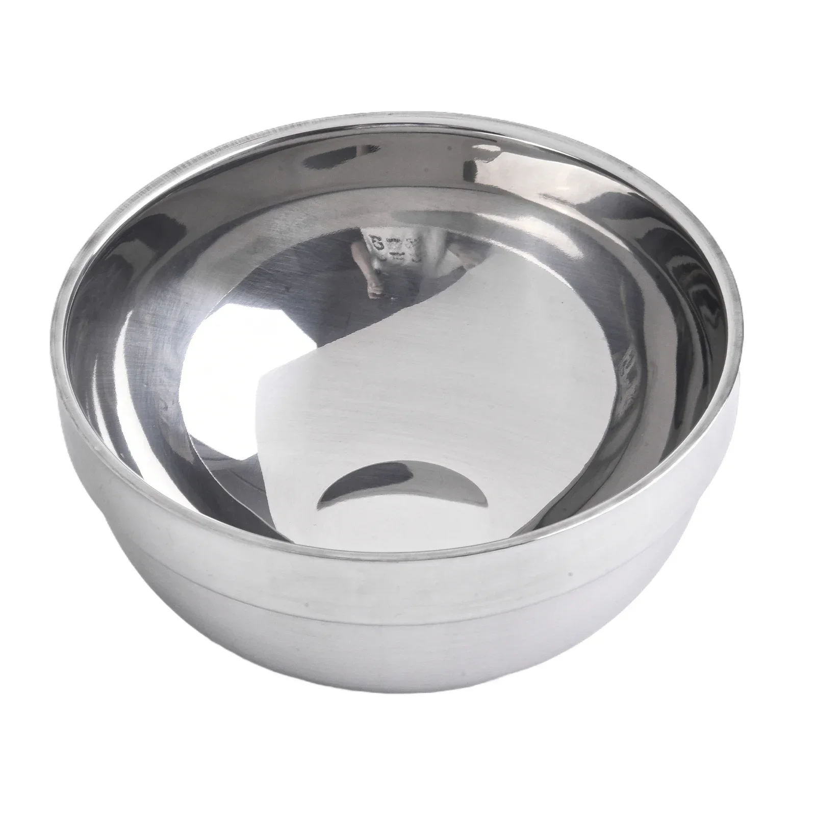 Stainless Steel Bowl Replacement Salad Bowl Silver 11.5-18cm Deep Dish Double Layer Mixing Bowls Noodle Tableware