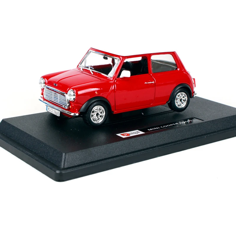 Bburago 1:24 1969 Mini Cooper Simulation Diecast Alloy Model Car For Boys Gifts Toys Original Box