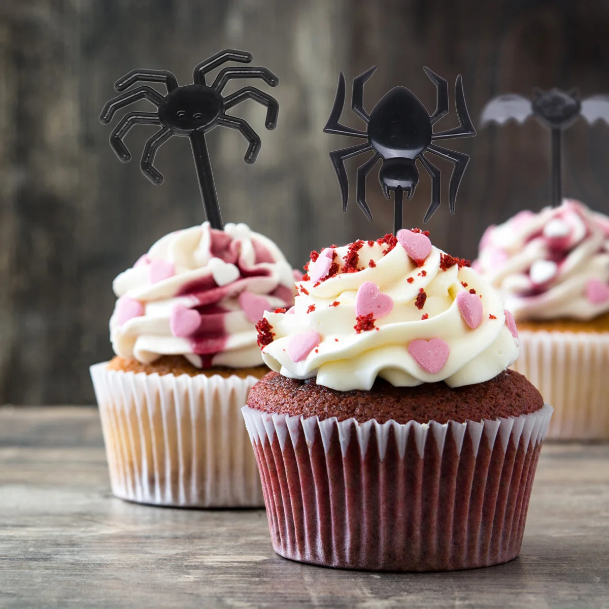 

40Pcs Halloween Decoration Picks with 8 Unique Designs Ideal for Cake Cupcake Fruit Toppers Party Holiday Theme Events