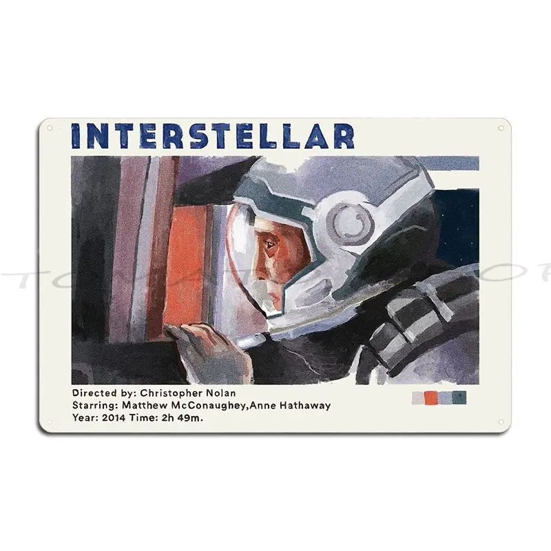 Hans Zimmer Interstellar Art  Metal Sign Poster Designing Living Room Decoration Garage Decoration Printing  Tin Sign Poster