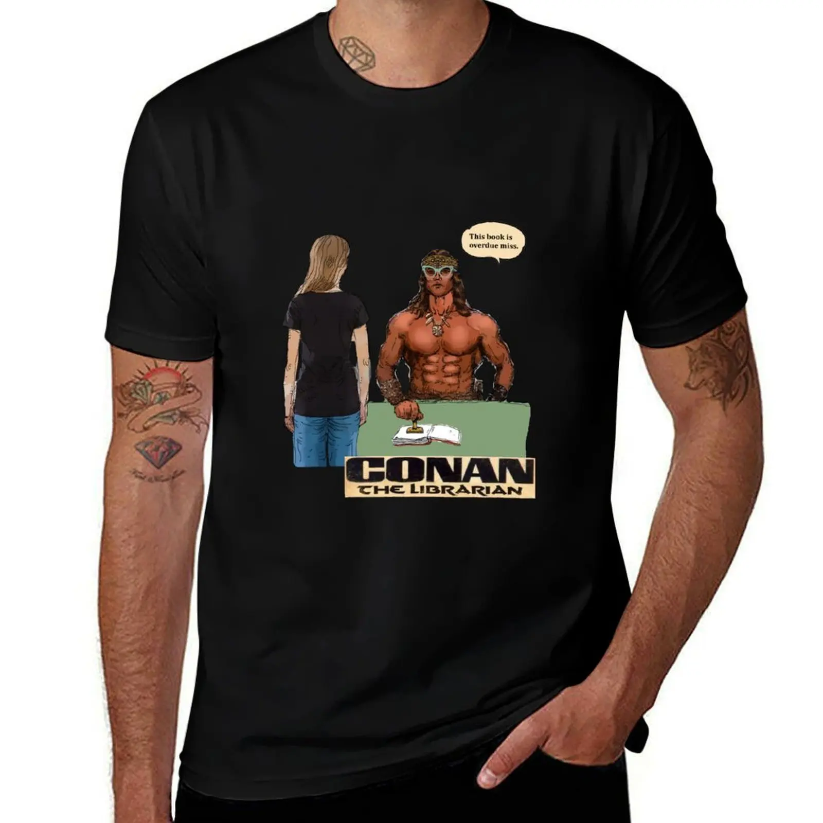 

Conan the Librarian 2 T-Shirt t shirt personalised funny t shirts cotton T-Shirt