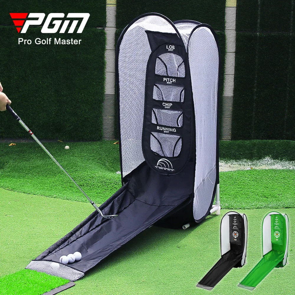 PGM Multi Target Golf Hitting Cage Chipping & Swing Practice Net Indoor Outdoor Golf Training Equipment Golf Practice