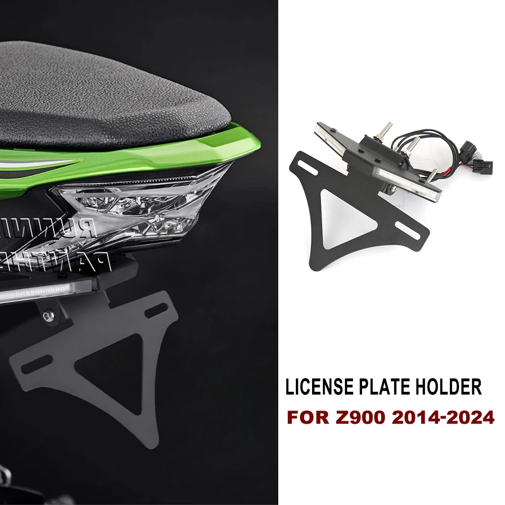 

2014-2024 NEW For Kawasaki Z900 z900 z 900 Motorcycle Integrated License Plate Holder Turn Signal Short Tail Accessories