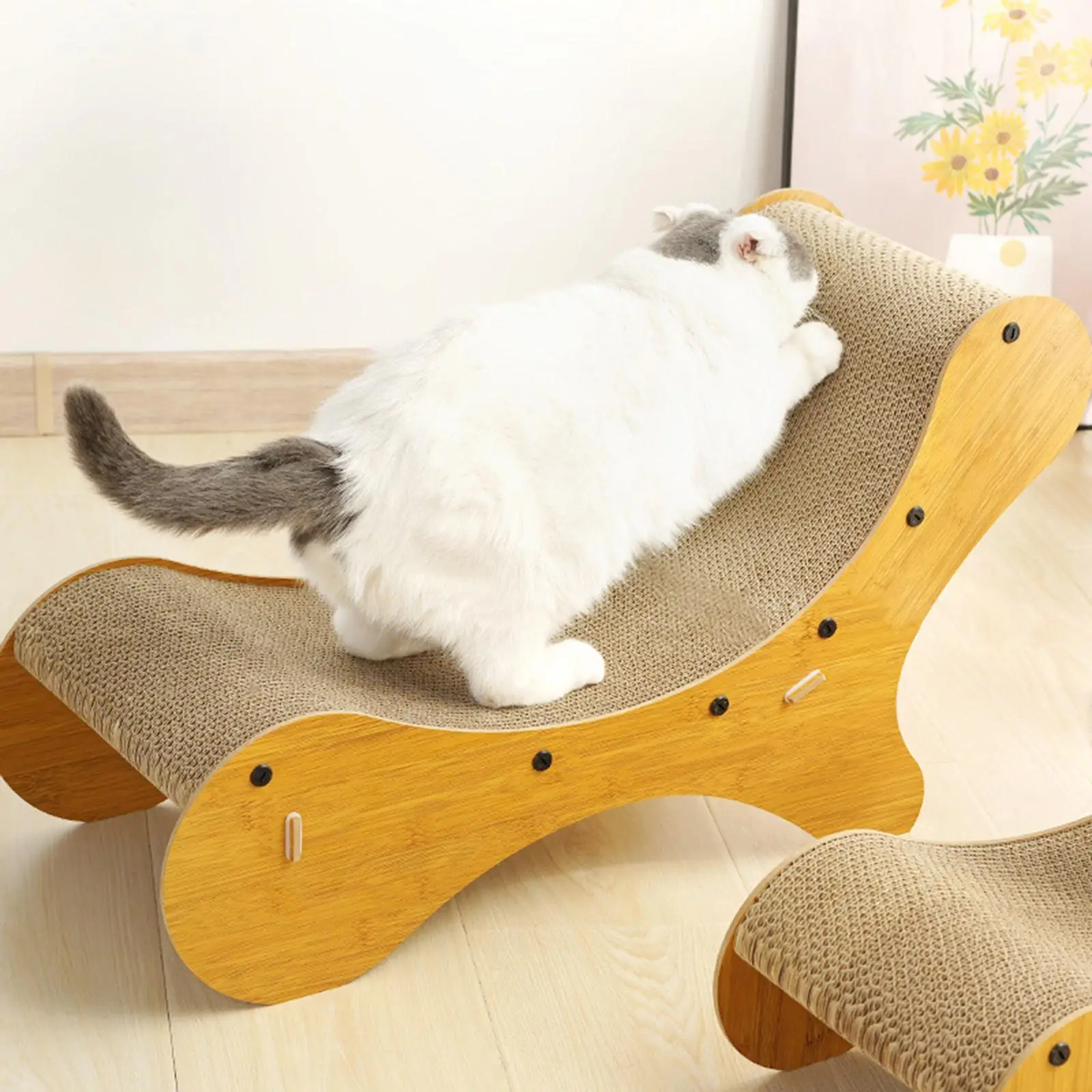 

Cat Scratching Lounge Nest Sturdy Cat Training Toy Cat Scratcher Cardboard for Pet Supplies Grinding Claws Gift Indoor Cats