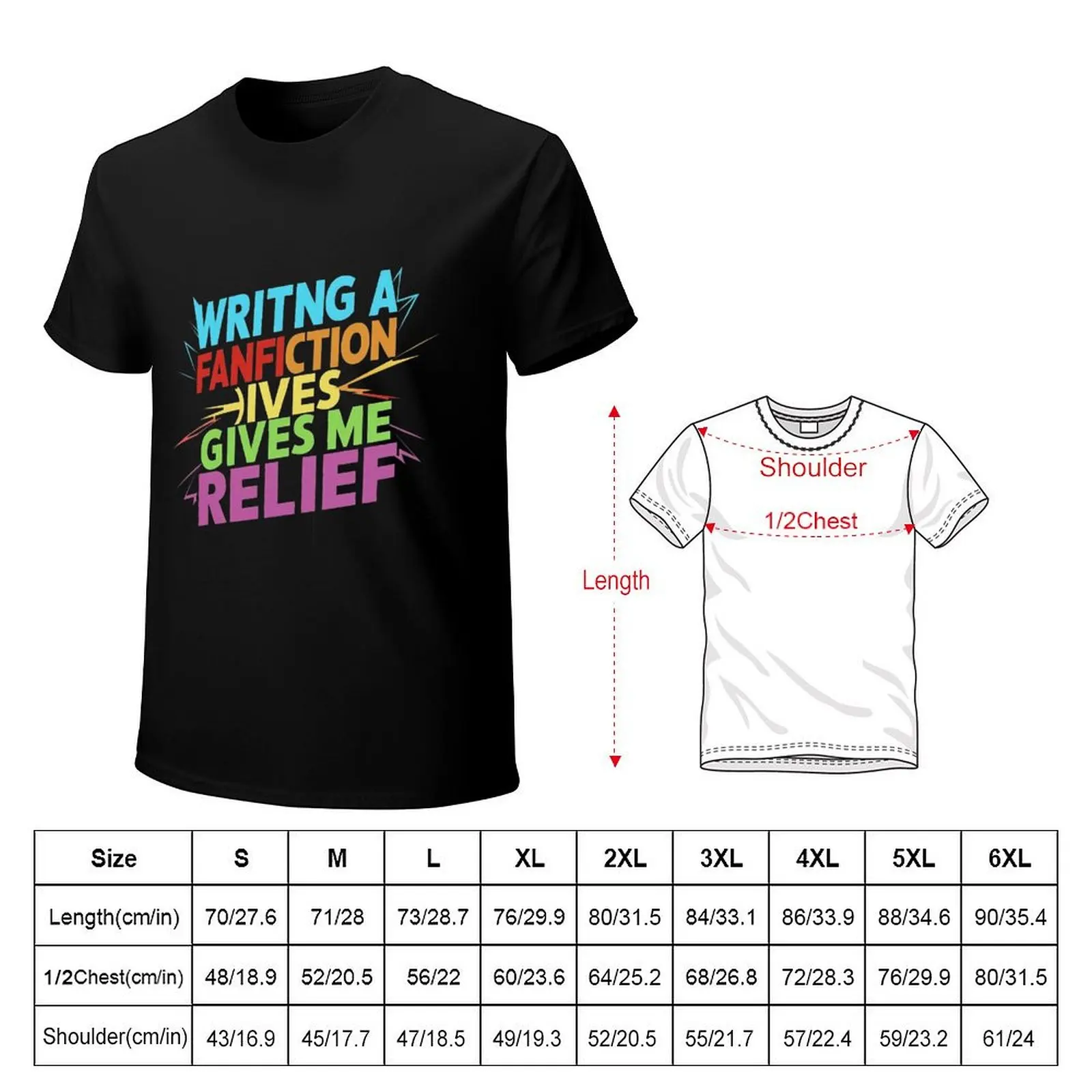 Fictional Bliss-Writing fiction brings me relief T-Shirt Stretch Fabric Comfort T-Shirt