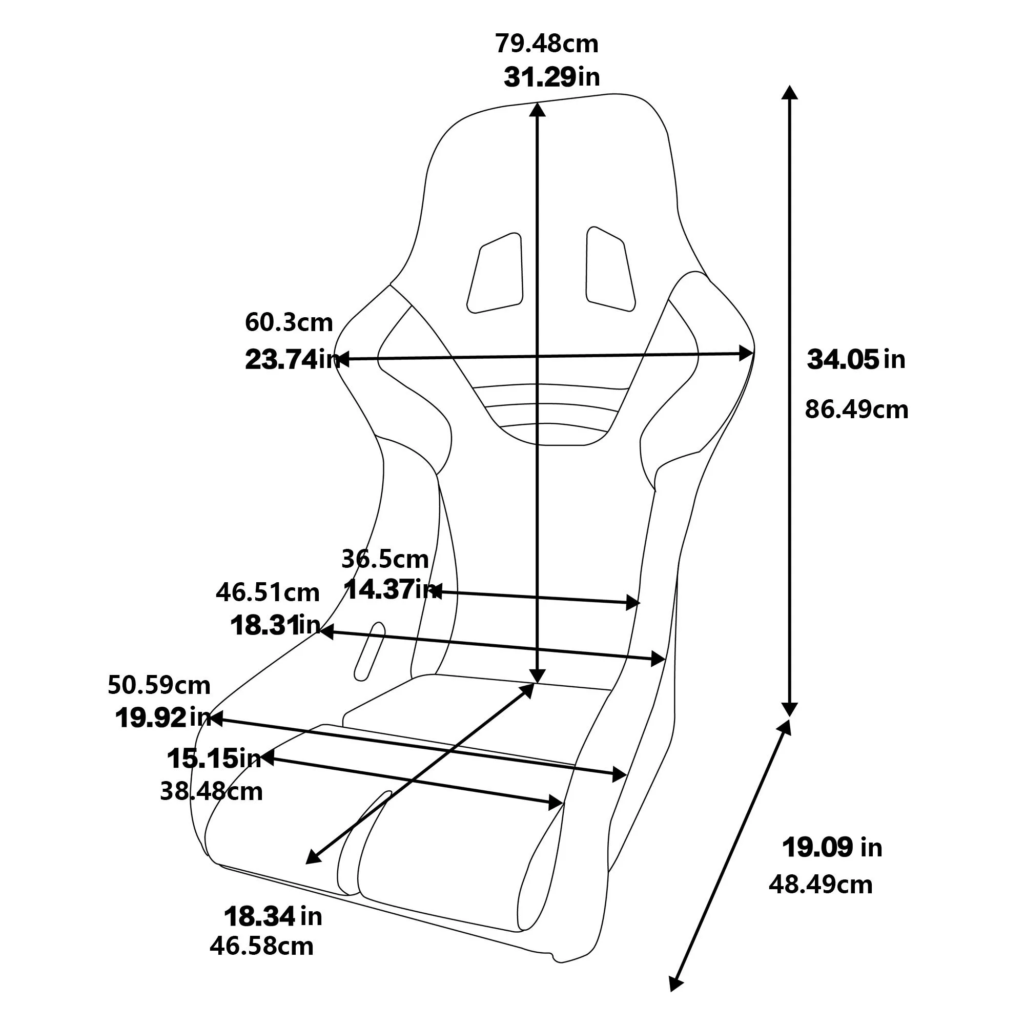 Size L 1PC of Universal Fiber Glass Racing Bucket Seat, Silver Mesh Shiny Fabric w/Dual Lock Slider, Two Different Color cushion