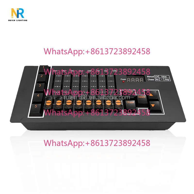 Lighting Console Mini 512 Controller Portable Wireless Console for Stage Lighting Dj Party