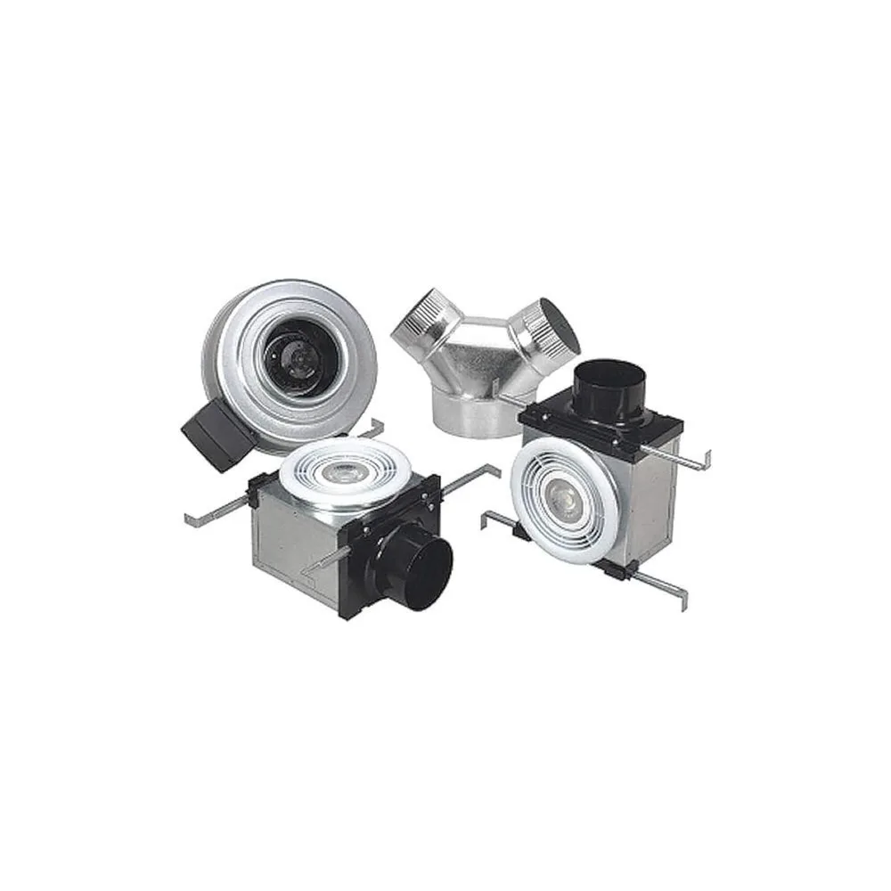 Kipas Mandi Dual Grille 270 CFM dengan Lampu LED 10W, Kompatibilitas Saluran 4 dan 6 Inci, Sistem Ventilasi Efisiensi Tinggi