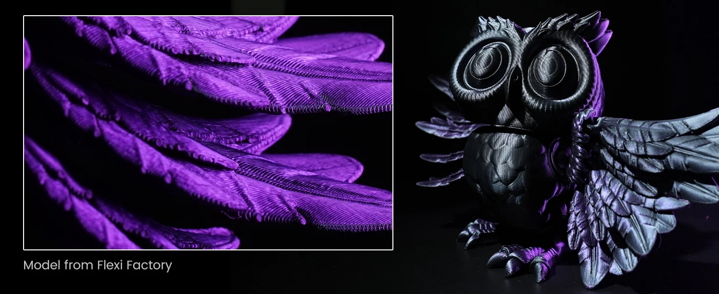 SUNLU PLA PLUS Silk 1.75mm 3D-Druckerfilament Zwei/Drei-Ton Glänzende Seidentextur Farbverlauf Kompatibel mit den meisten FDM-3D-Druckern – Detail 8