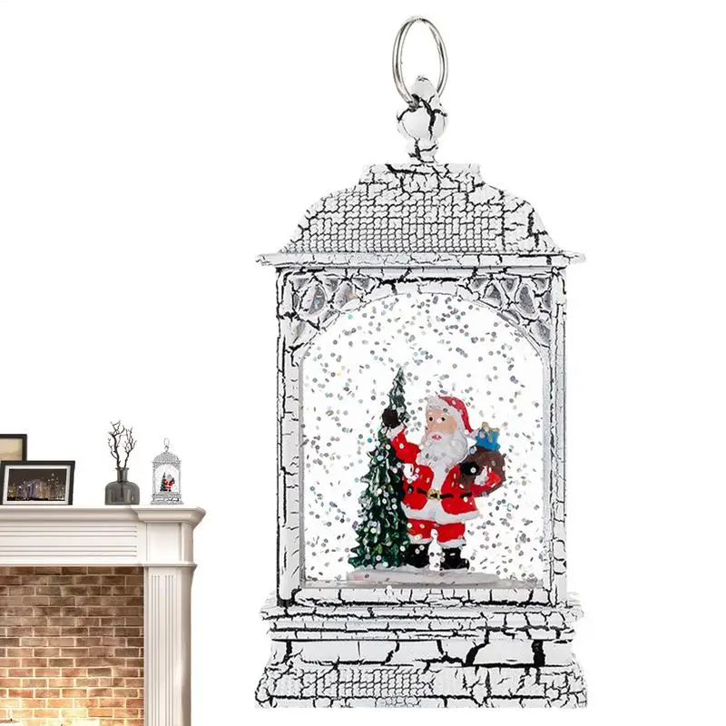 

Snow Globe Lantern Small Room Decor Lantern Holiday Lantern For Home Decoration Festive Light Up Lantern Christmas Bedside Lamp