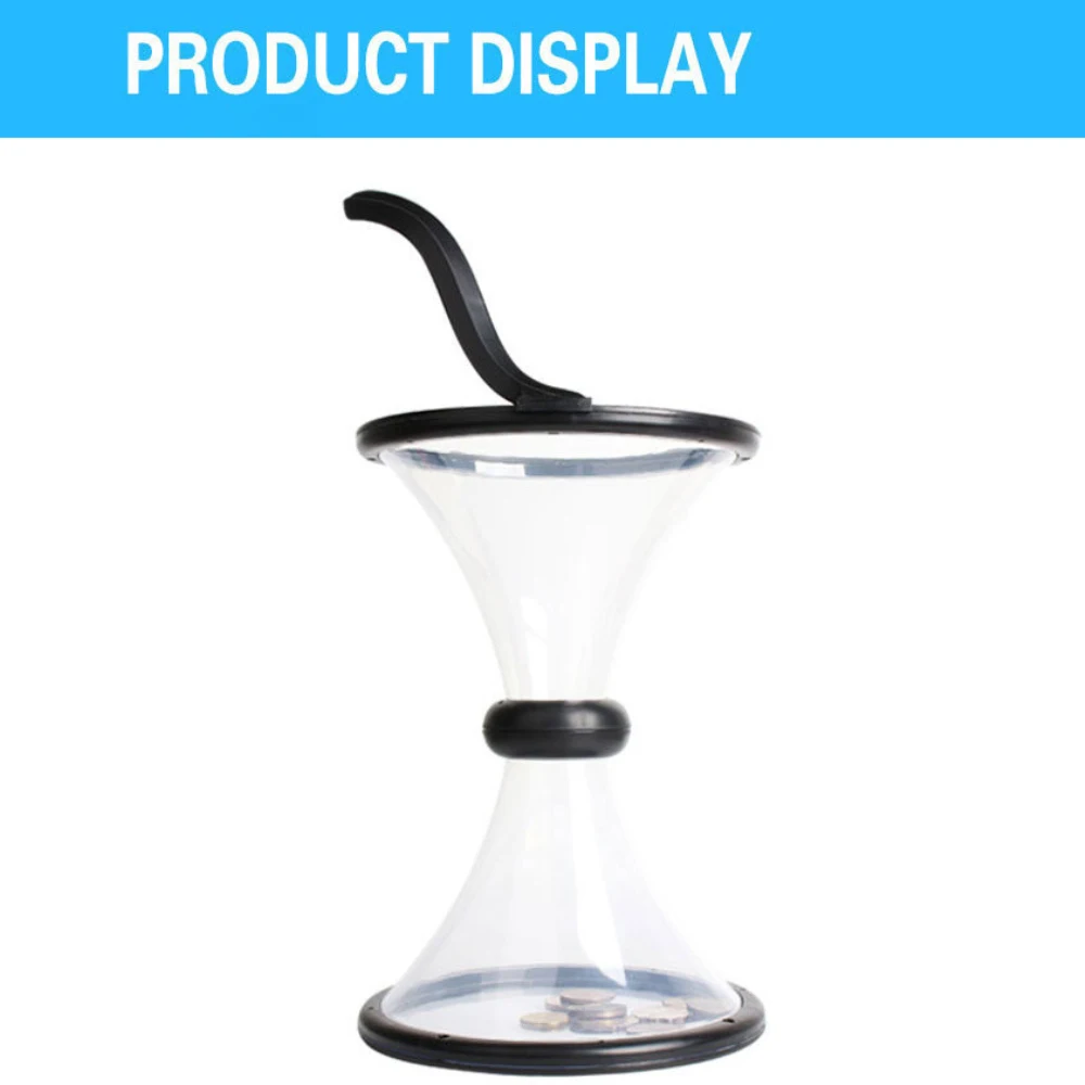 Entonnoir Transparent à Haute Puissance pour la Décoration de la Maison, Design à Rotation Vortex, Nouveau Modèle, Grande Capacité, 410g