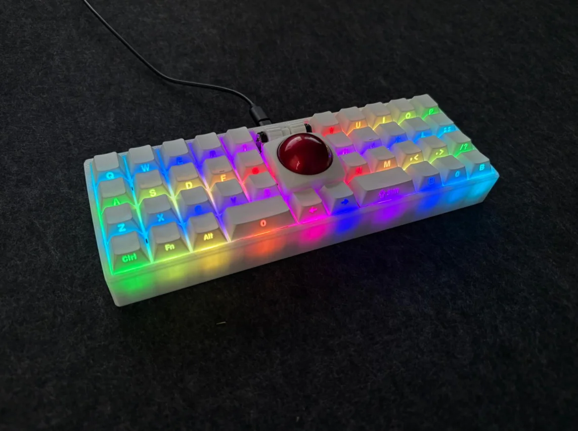 Weekin WK 40-шаровая механическая клавиатура, проводная PMW3360 RP2040, флакон с поддержкой, одномодовая клавиатура с 2 роликами, RGB в подарок