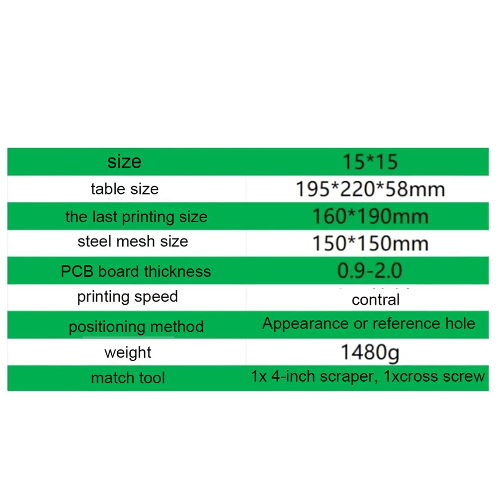 100mm or 150mm PCB Steel Printing Table Steel SMT Manual Small and Micro Screen Printing Machine