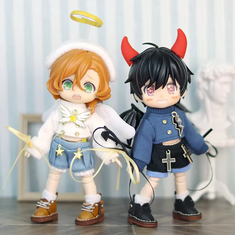 

Одежда для кукол OB11, костюм дьявола ангела для кукол BJD 1/12 GSC YMY P9