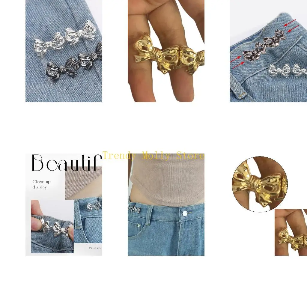 

N5 кб мгновенная кнопка джинсы кнопка Bows Bows Pant Pin