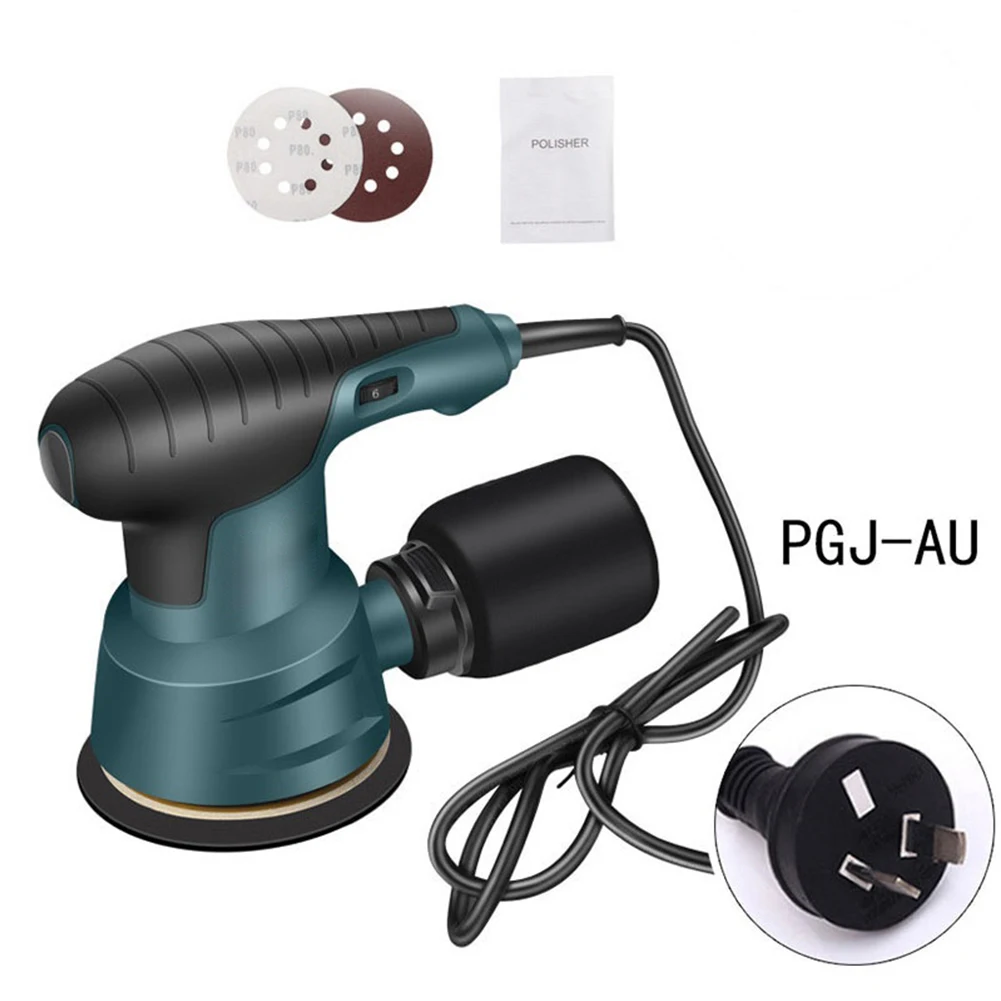 Ponceuse électrique multifonctionnelle 300W, pour polissage de voiture, détartrage des métaux et épilation des sols, papier de verre 10 pièces