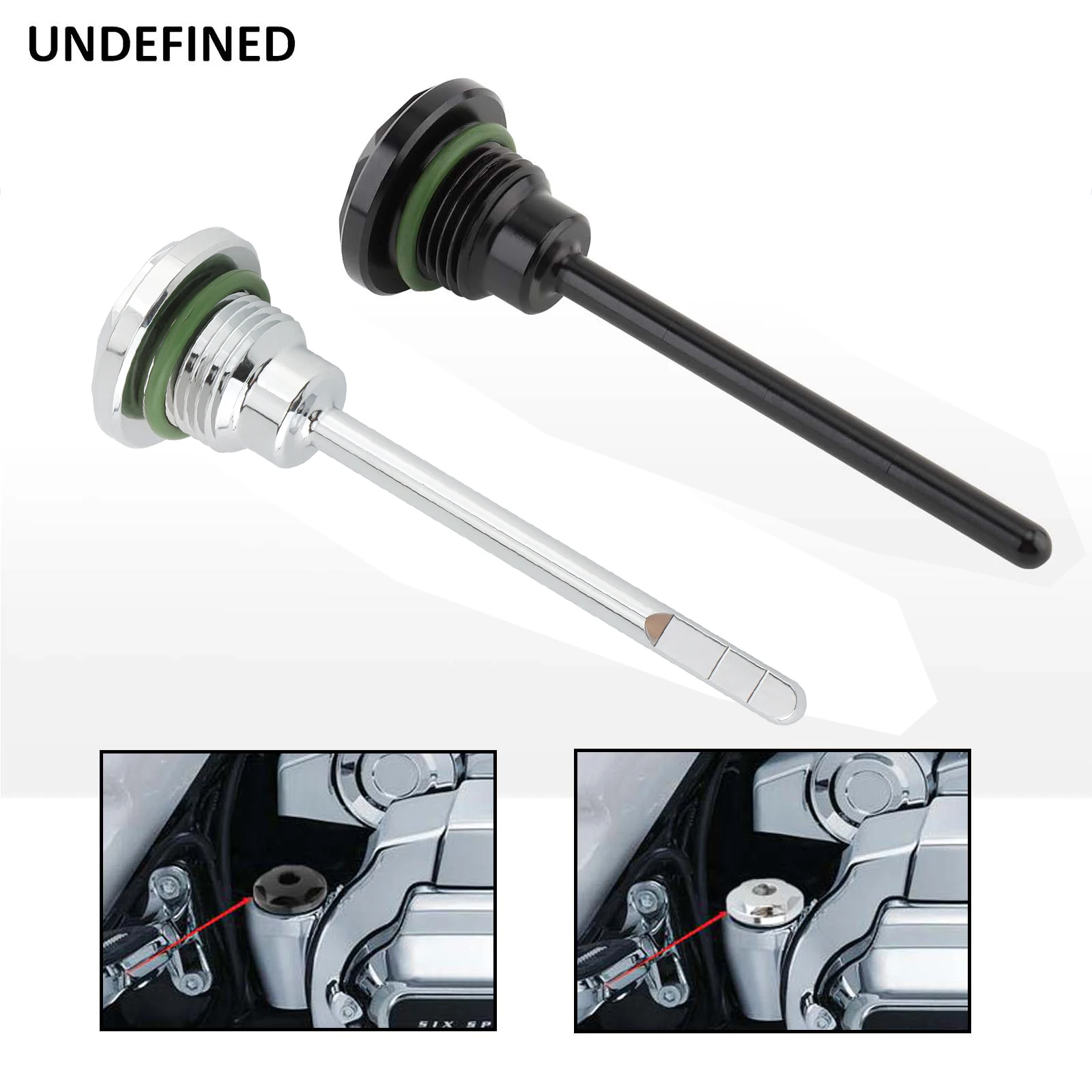 Aluminiowy Dipstick motocyklowy transmisja olej wtyk do napełniania Harley 1987-2005 Dyna 1987-2006 Softail Touring Trike OEM 37075