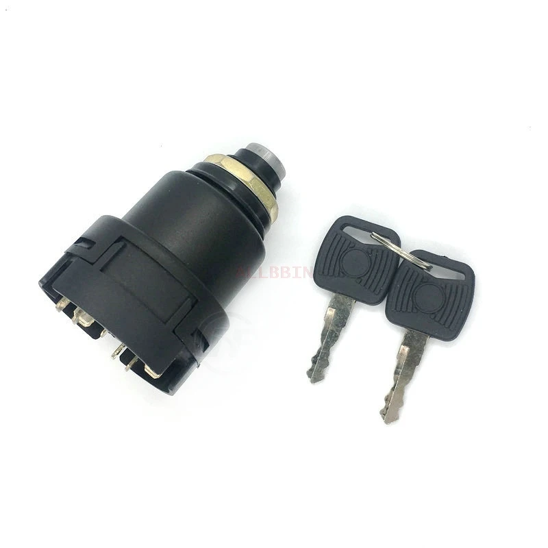 For YUCHA 60/85/230-8 Electric door lock ignition switch Start switch excavator accessories