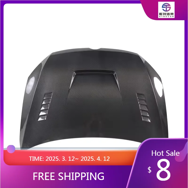 

Deren High QualityCar Accessories Front Bonnet Engine Cover VW MK7 Golf7 Carbon Fiber Hood for Volkswagens Golf 7 Engine Hoods