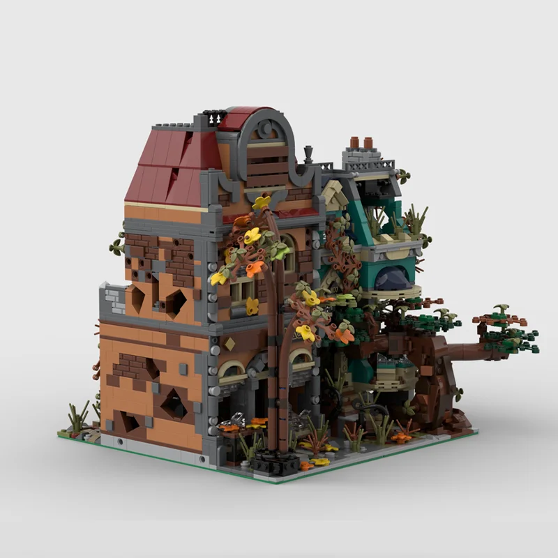 

3278PCS New MOC Architectural Model Sci-Fi Series Doomsday Library Modular Building Block Set Toy Gift
