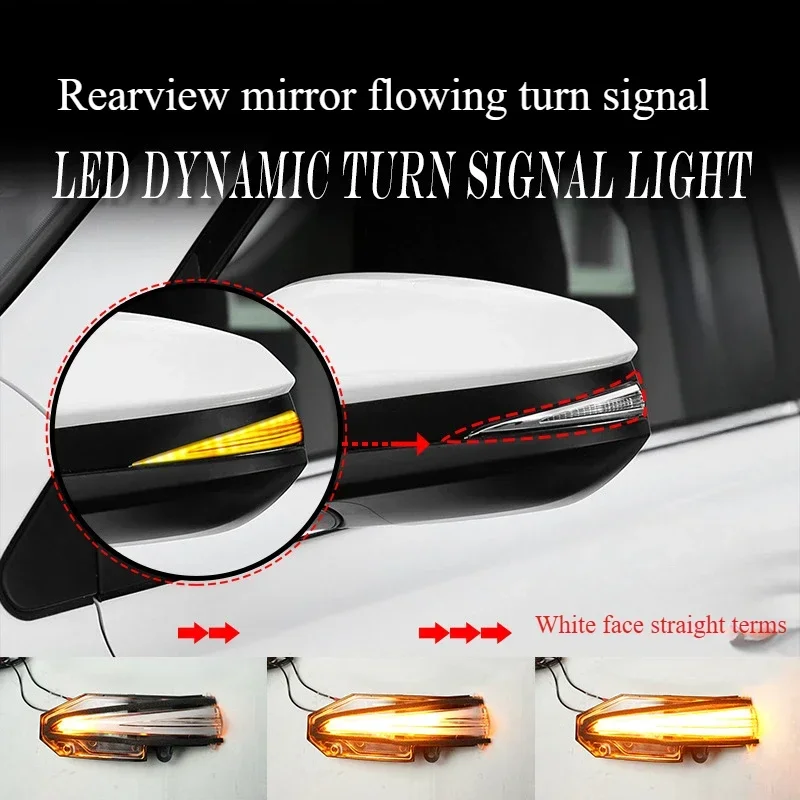 For Toyota RAV4 Harrier venza Highlander Rearview Mirror Yellow Light Flowing Water Turn Signal