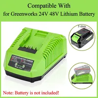 Power Tool Accessories Drill Saw Lithium Battery 4A Fast Charger for Greenworks 24V 48V Li-ion Battery 5V 2.1A Dual USB Ports