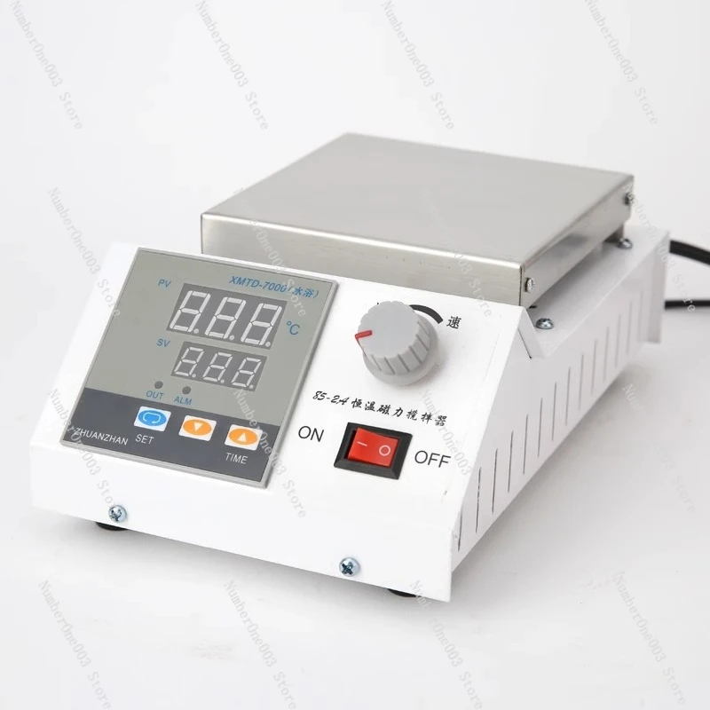

Digital Display Constant Temp Magnetic Stirrer Lab Mixer Temp Control Force Enhancer with Heating Jacket Small Rotor