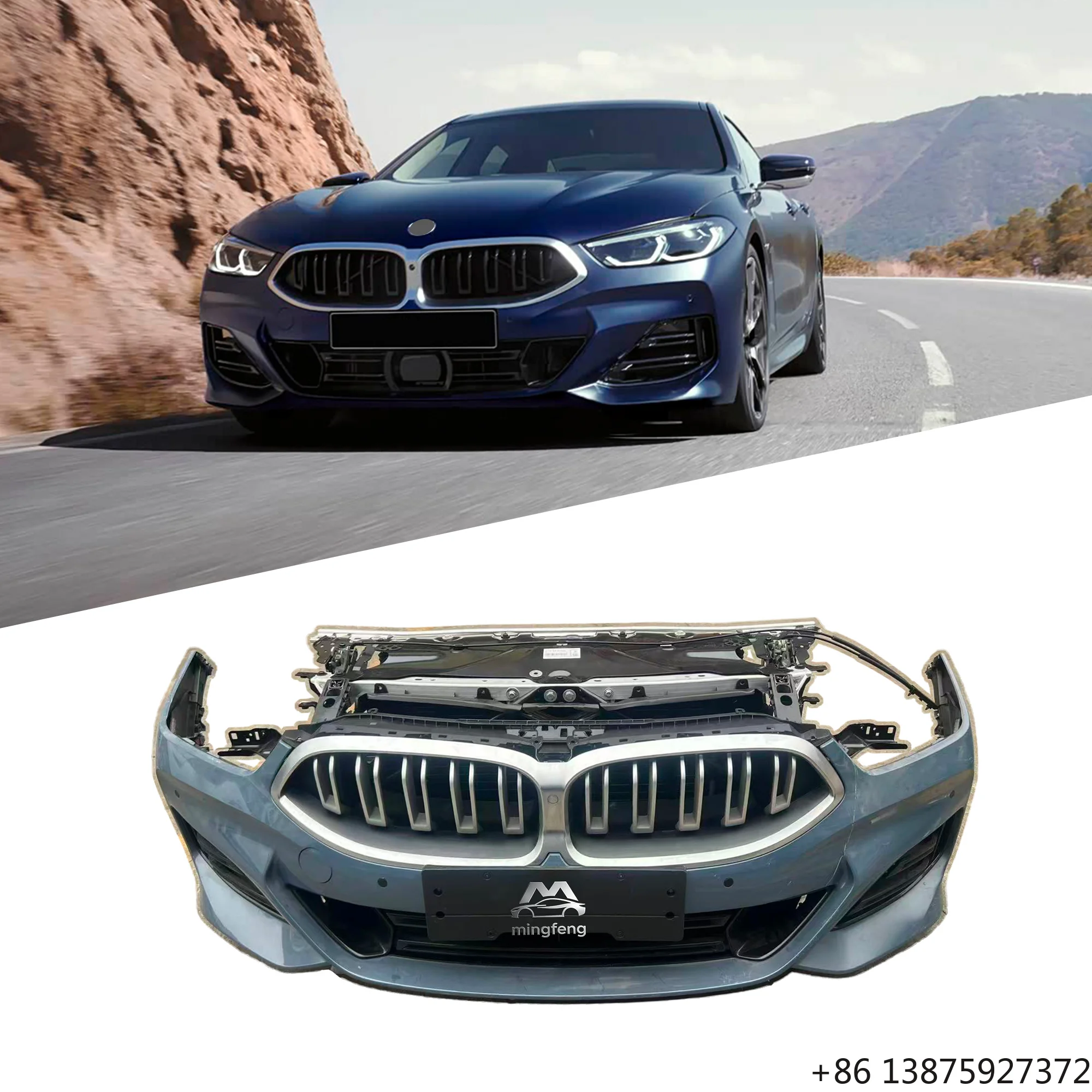 

Front Bumper Assembly Original For 8 Series G14/G15/G16 M sport Boby kit 840i M850i 2018-2025 with Radiator, Grille