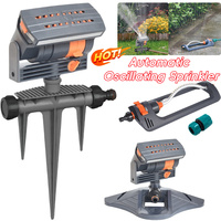 Oscillating Sprinkler Automatic Garden Sprinkler 4 Modes Lawn Swing Sprinkler Watering Irrigation System for Garden Lawn Patio