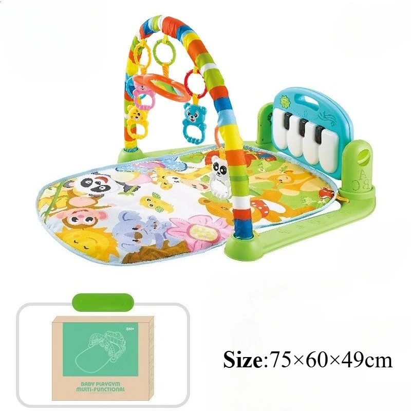 طفل اللياقة البدنية حامل الموسيقى اللعب رياضة النشاط اللعب التعليم المبكر الوليد البيانو الزحف بطانية دواسة لوحة ألعاب 0-36 شهرا الهدايا