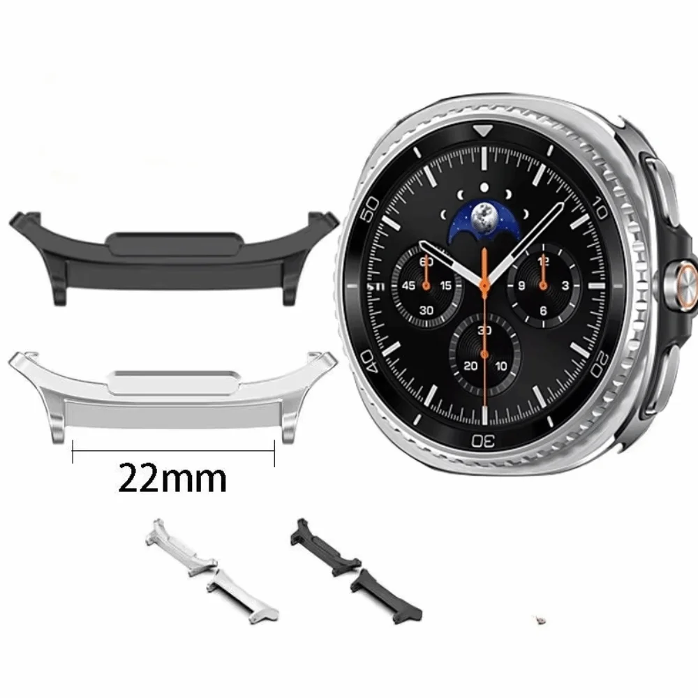 دائم 22 مللي متر حزام (استيك) ساعة محول معدني الفولاذ المقاوم للصدأ اتصال محول الدقة الهندسة حزام محول ساعة الملحقات #1