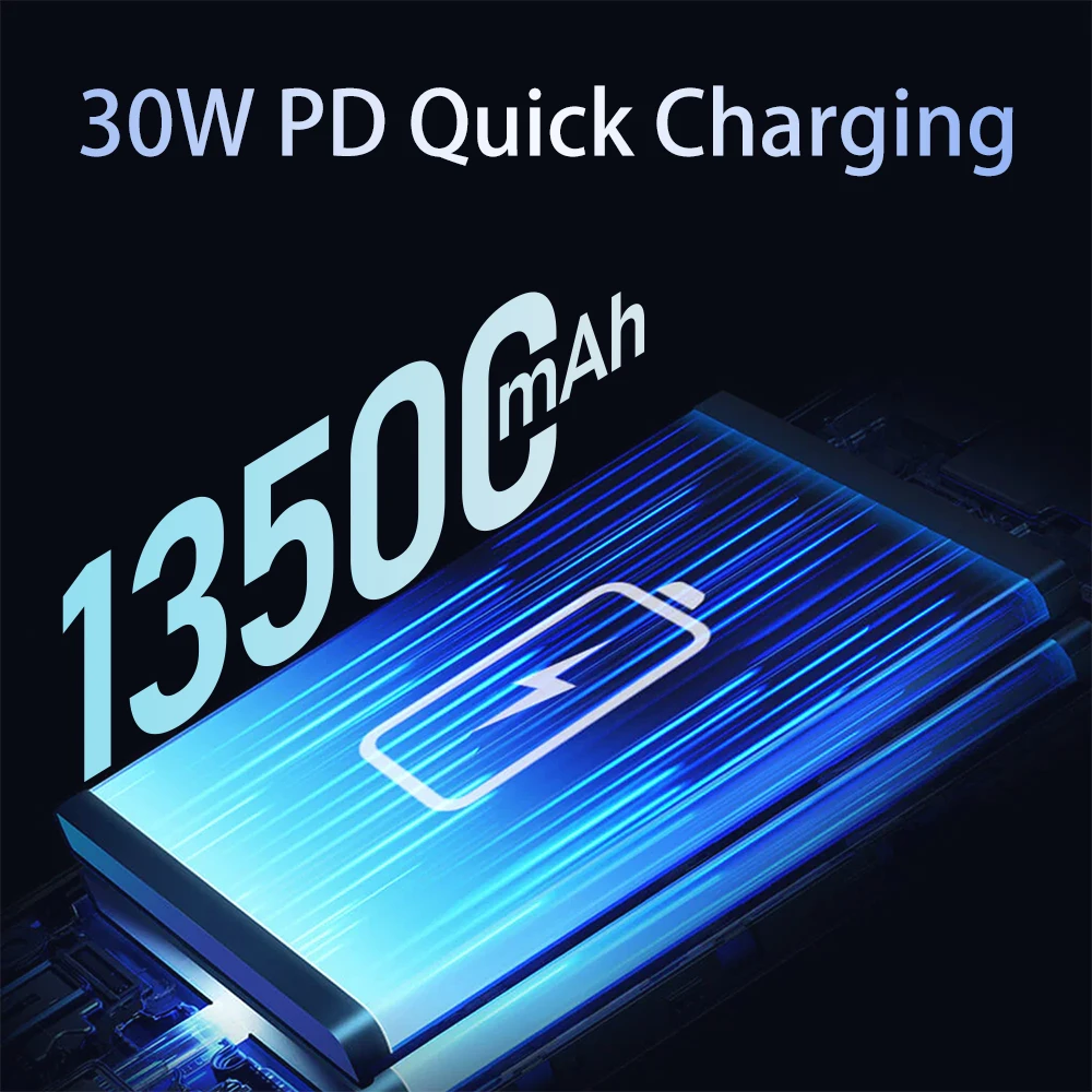 VCHANCE 16'' 4K Touch Portable Monitor 13500mAh Battery 100%DCI-P3 Traveling Display for Macbook Laptop Phone Switch PS5 Xbox