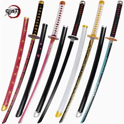 Demon Slayer Katana Sword Original Anime Assembled Cosplay Props Orange Rengoku Kyoujurou Kyoujurou Tanjirou Swords 72cm