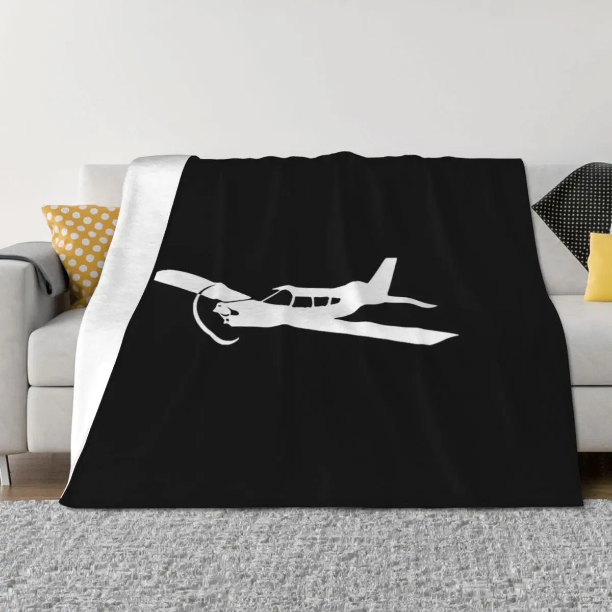 

Piper Pa 28 aircraft Throw Blanket Plush Soft Big For Baby Decorative Throw Blankets