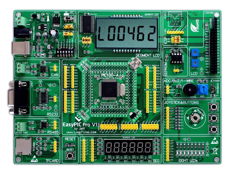 

EasyPIC Pro Learning Assessment Development Board DsPIC PIC32 PIC24 with PIC32MX795F512L