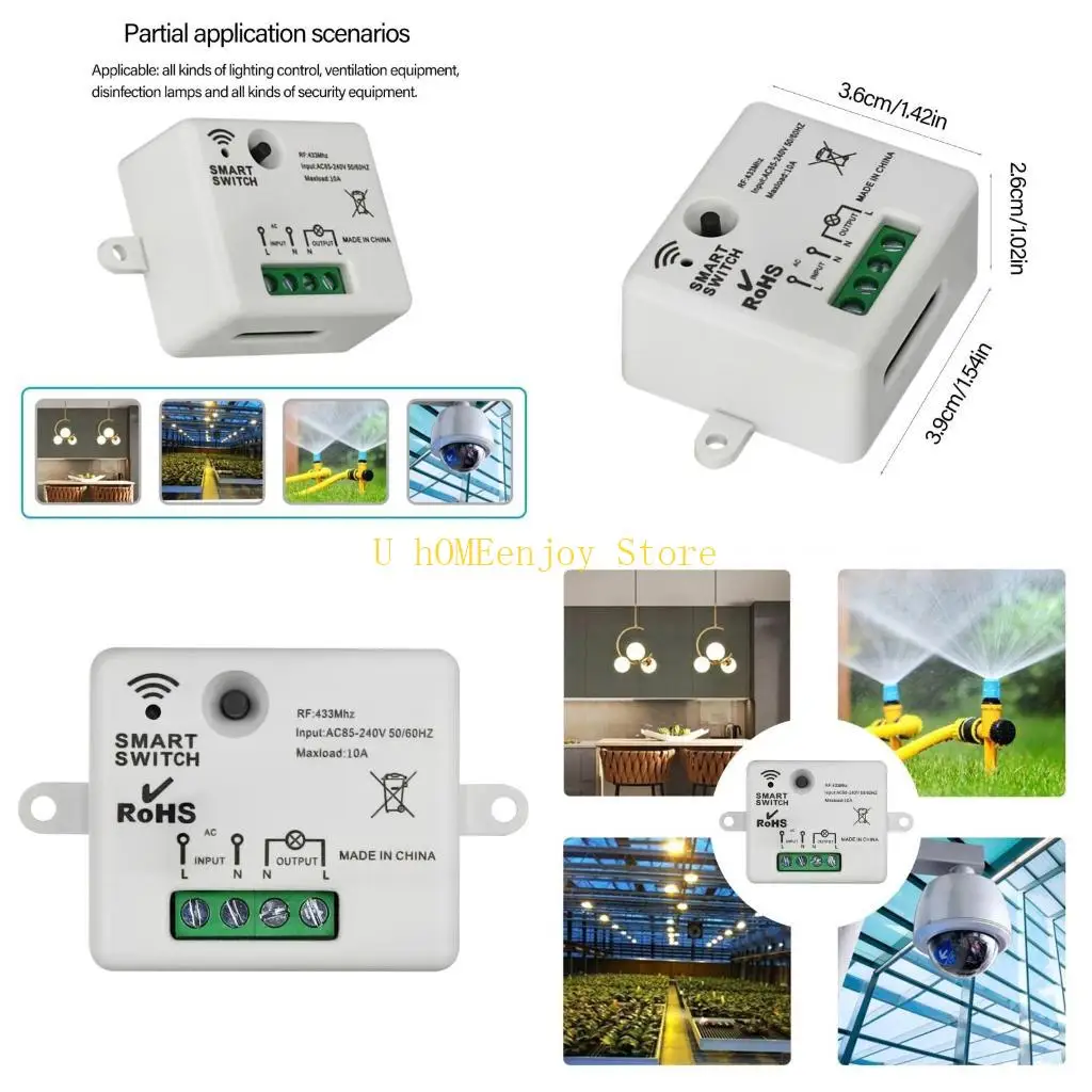 B0KF AC110V 220V LED Light Switch for Enhanceds Home and Security Lighting