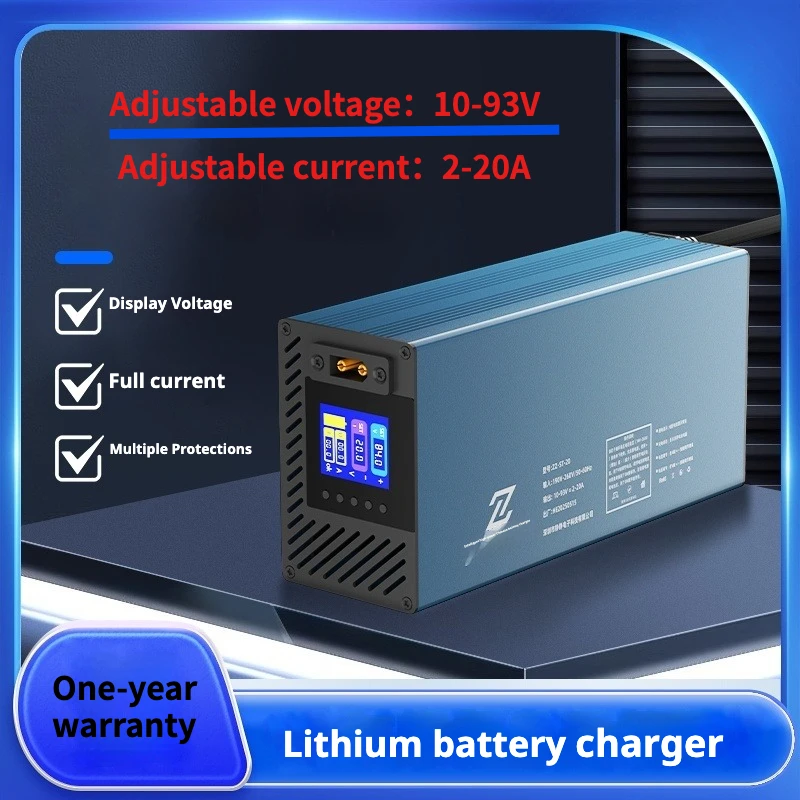 

Curren регулируемое напряжение 48 В 72 В 60 В 84 В литий-ионное зарядное устройство Lifepo4 10A 15A быстрая зарядка 13S 14S 16S 20S 24S часть