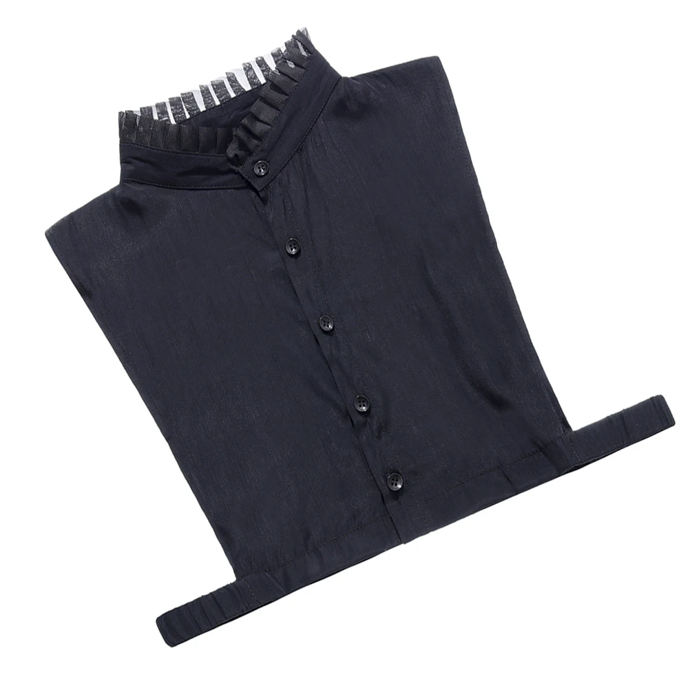 

1ShirtFakeCollarCottonProfessionalFalseLotusLeafStandingCollarLapelBlouseHalfShirtFakeCollarForWomenLadiesPartyWeddingOfficeWork