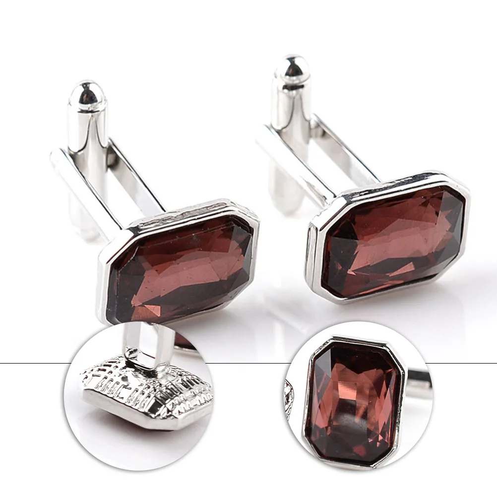 

Rhinestone Cufflinks Fashion Accessories Women Dress Shirts High Quality Material Exquisite Appearance Long Lasting Comfortable
